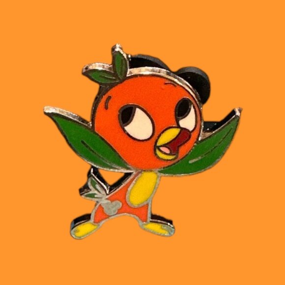 Disney Parks Hidden Orange Bird Happy 2011 Pin Mickey Mouse Trading Pin Authenti - Picture 2 of 6
